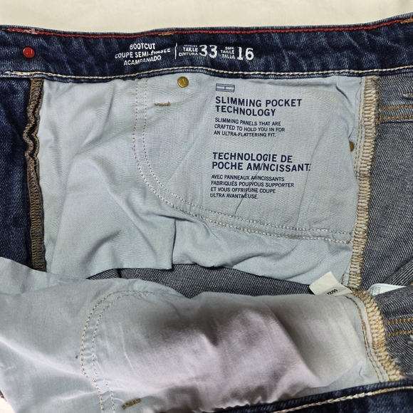 Tommy Hilfiger women's denim bootcut jeans size 16 slimming panels flattering - Picture 9 of 16